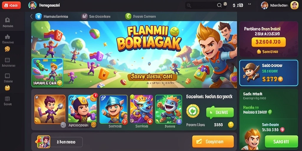Tampilan menarik dari permainan pertama di BOSPLAY77.