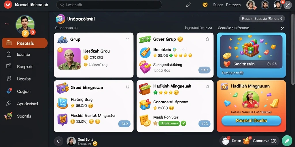Tampilan awal yang mengesankan dengan grafis yang indah.