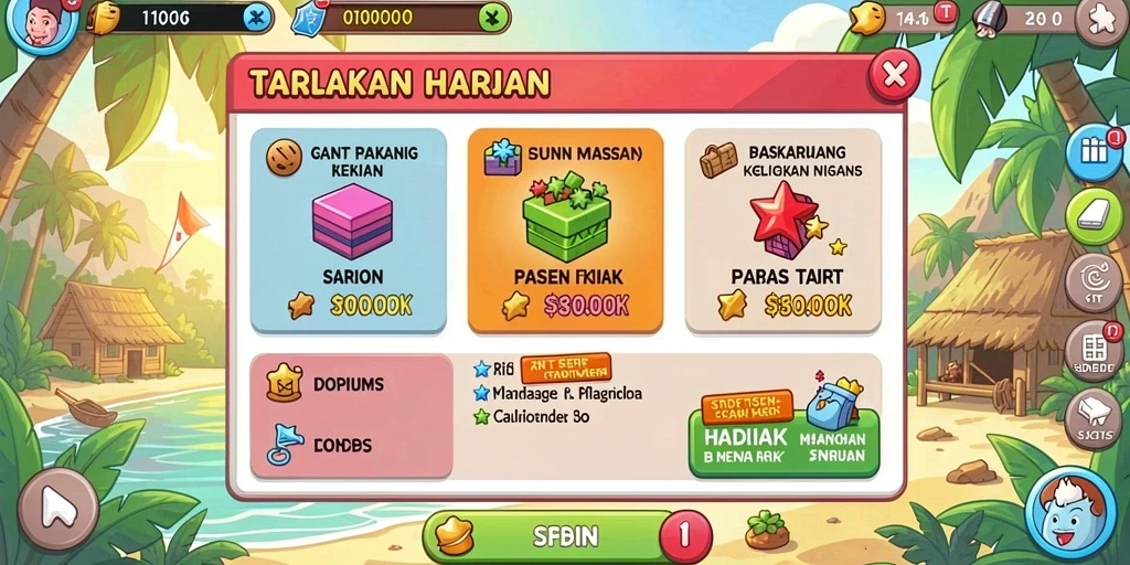 Tampilan antarmuka yang menarik dan modern.
