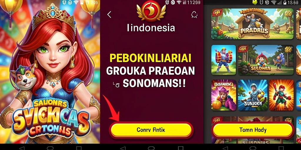 Tampilan grafis ULAR288 yang menarik dan cerah.